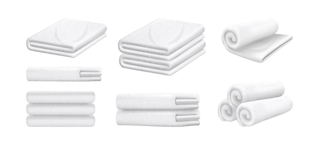 folded pile of clean fresh towels