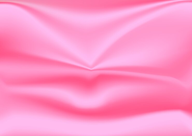 Vector folded pink silky fabric textile background editable 