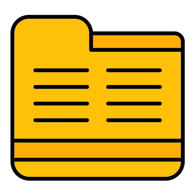 Folder flat illustration