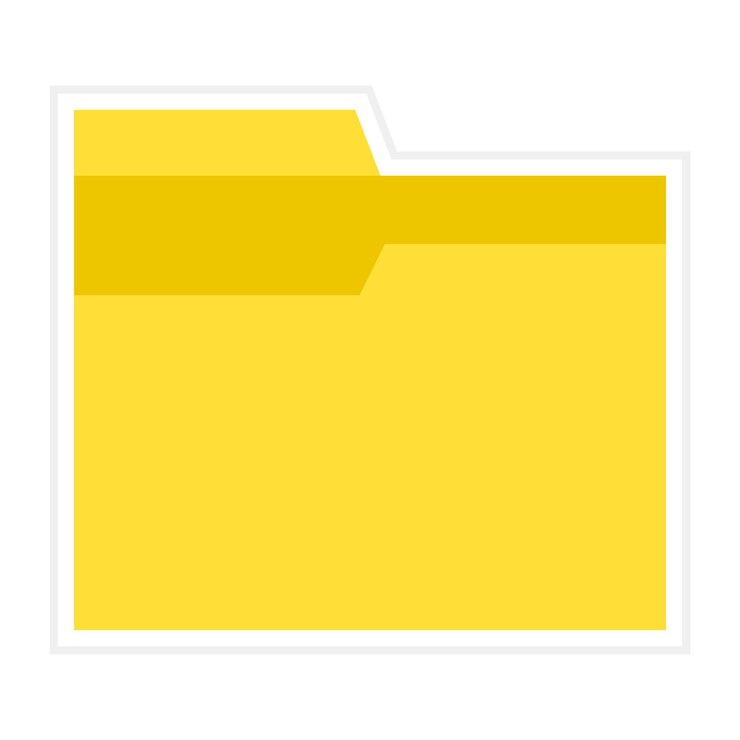 Vector folder flat illustration
