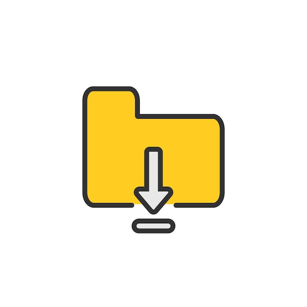 Folder icon File vector illustration Data business concept