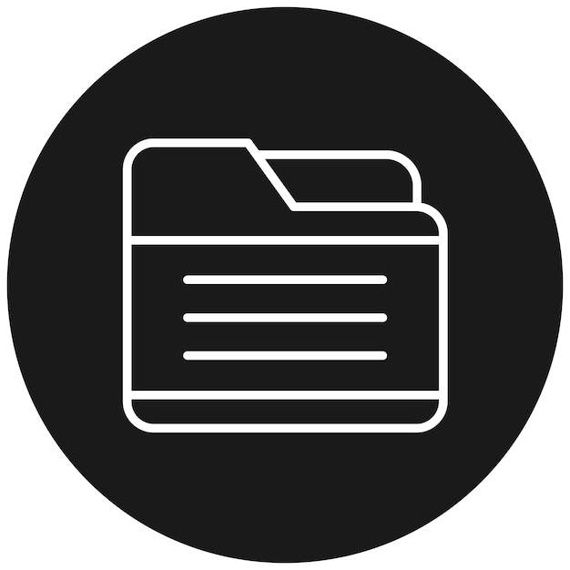 フォルダのベクトルアイコンをユーザーエクスペリエンスのアイコンセットに使用できます