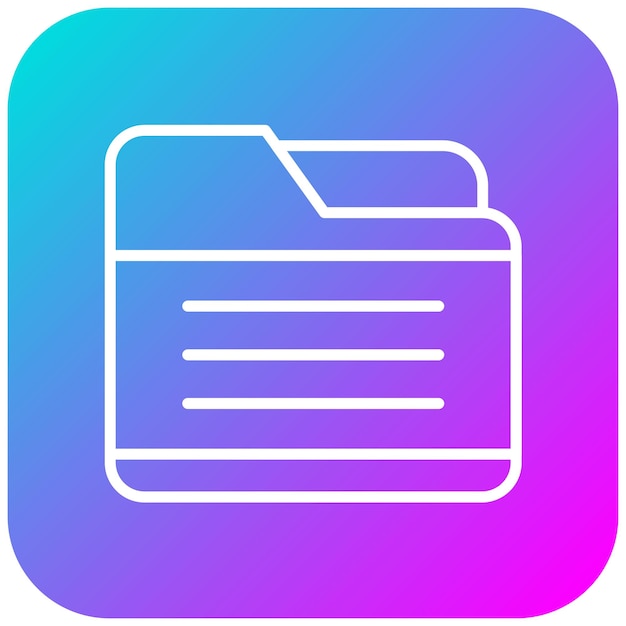 Folder vector icoon Kan worden gebruikt voor User Experience icoonset