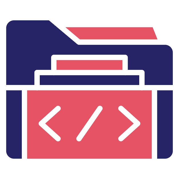 Folder vector icoontje illustratie van Web Hosting icoonset