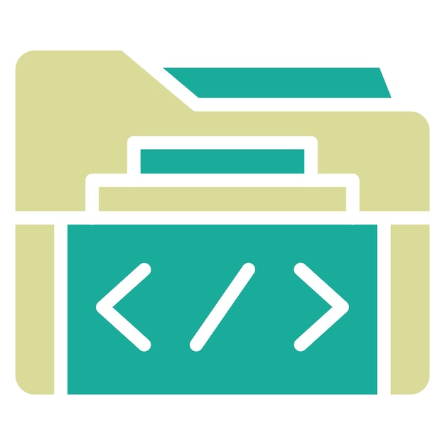 Folder vector icoontje illustratie van Web Hosting icoonset