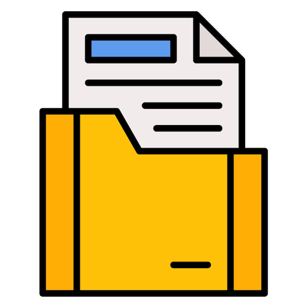 Folder Vector Illustration Style