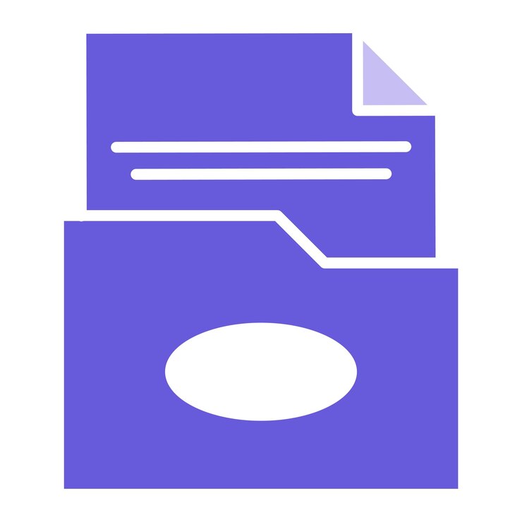 Vector 파일 터 일러스트레이션이 있는 폴더