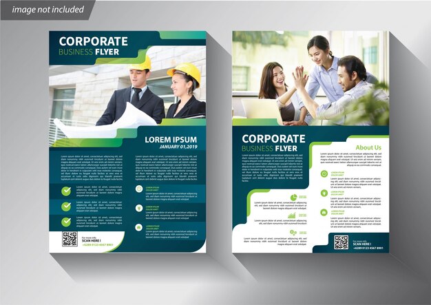 folder zakelijke sjabloon voor dekking brochure corporate