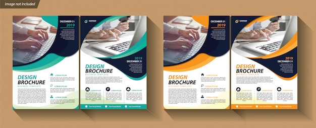 Folder zakelijke sjabloon voor dekking brochure corporate