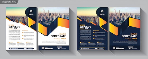 Folder zakelijke sjabloon voor dekking brochure corporate