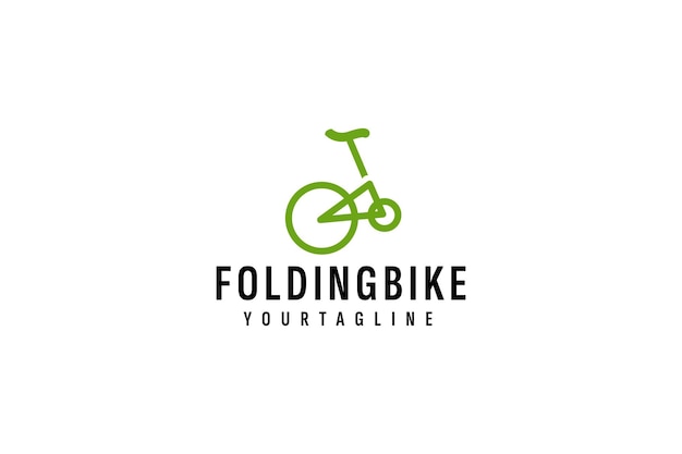 Folding fiets logo vector icoon illustratie