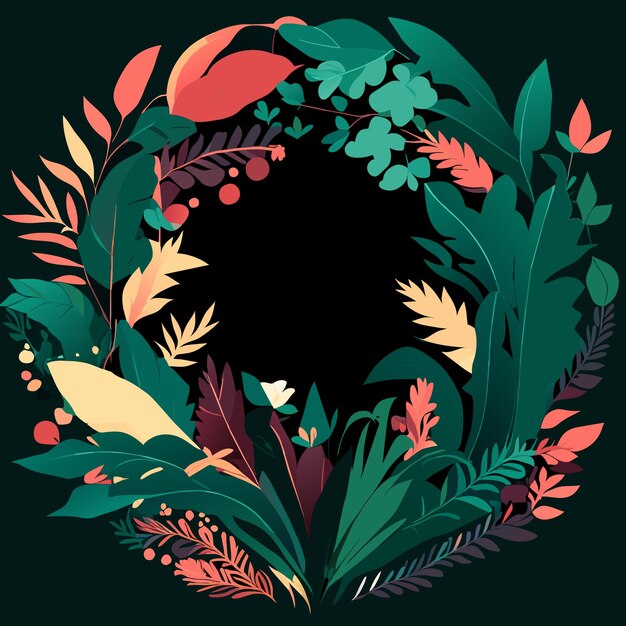 Illustrazioni vettoriali del concetto di foliage design