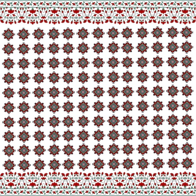 Folk Flowers Pattern