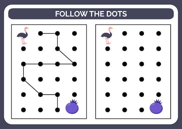 Follow the dots game for kids