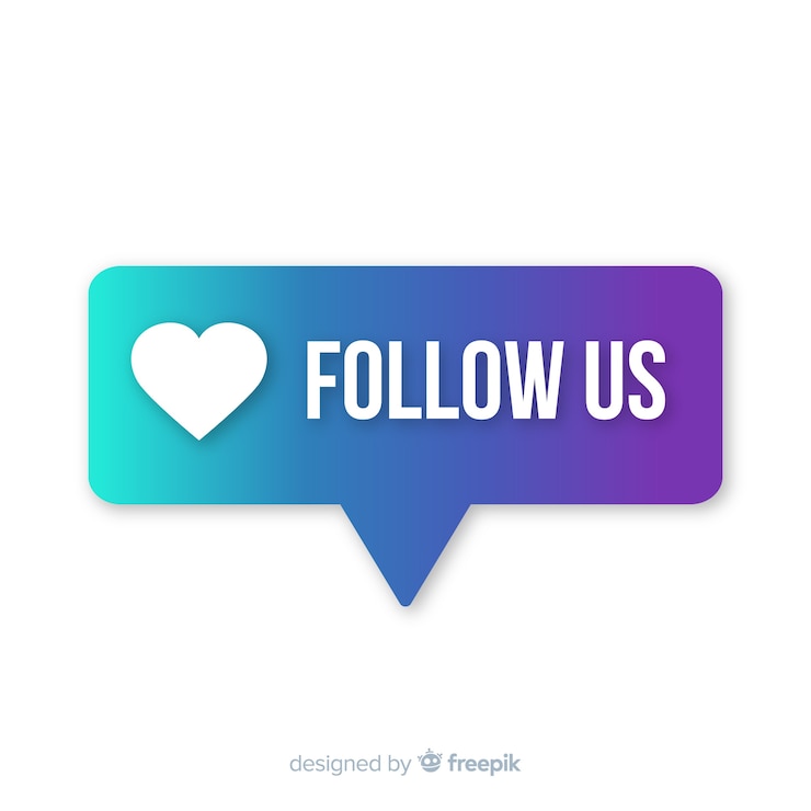 Vector follow us background