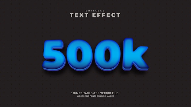 Followers subscribers editable 3d text effect template