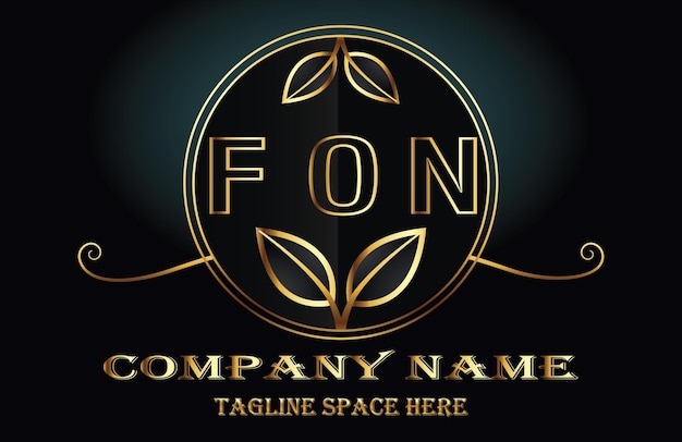 Vector fon letter logo