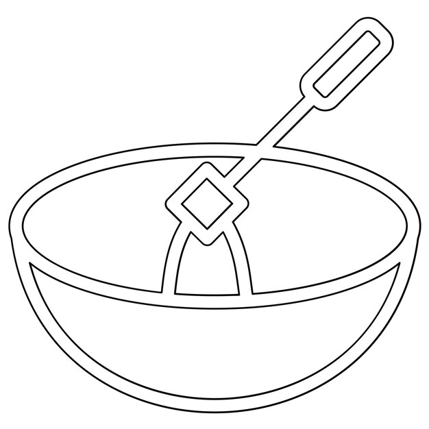 Fondue vector icon illustration of World Cuisine iconset