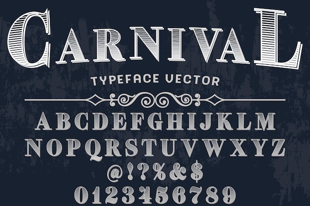 Font alphabet script typeface handcrafted handwritten    carnival