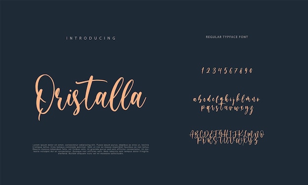 Font Calligraphy Logotype Script Brush Font Type Font lettering handwritten Elegant Font Uppercase L