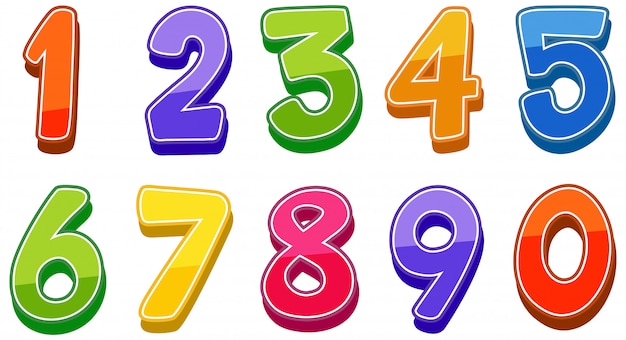 Number clipart Vectors & Illustrations for Free Download | Freepik