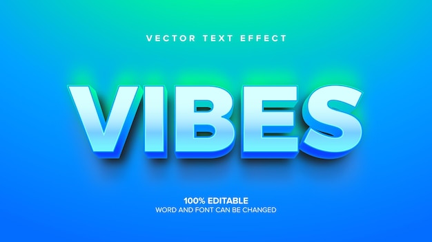 Vector font effect with cool style