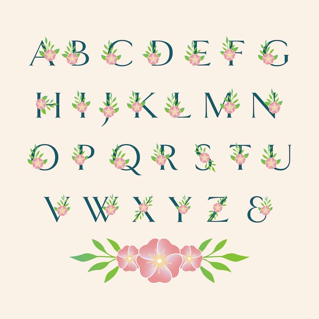 Font flower