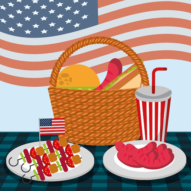 food american independence day 