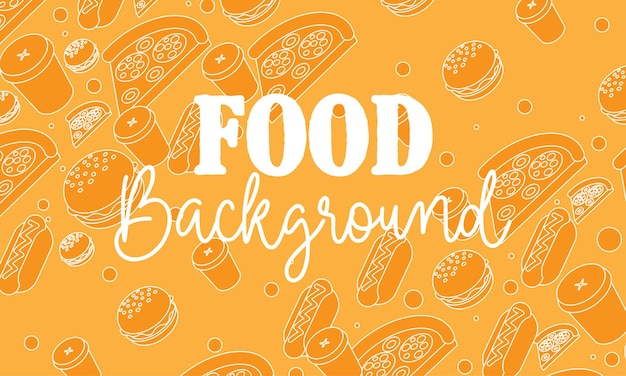 Vector food background, asian food background,