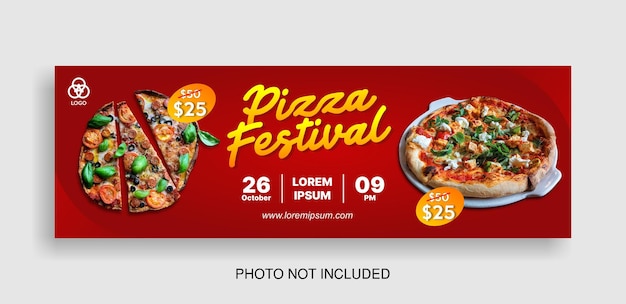 Food banner pizza