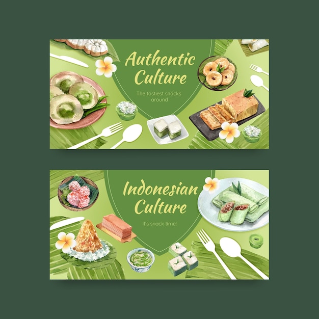 Vector food banner