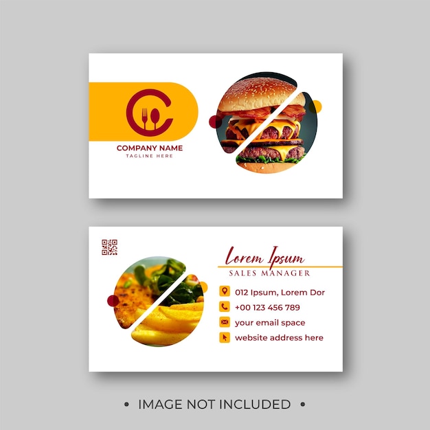 Food and Beverage Business Card