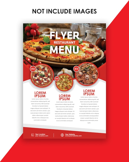 Vector food brochure