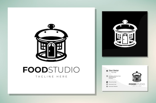 Vector food camp restaurant logo design template