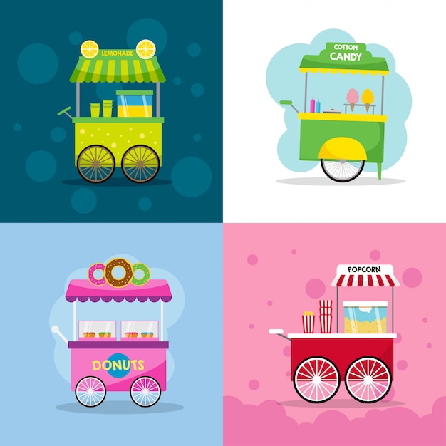 Food Cart Illustration