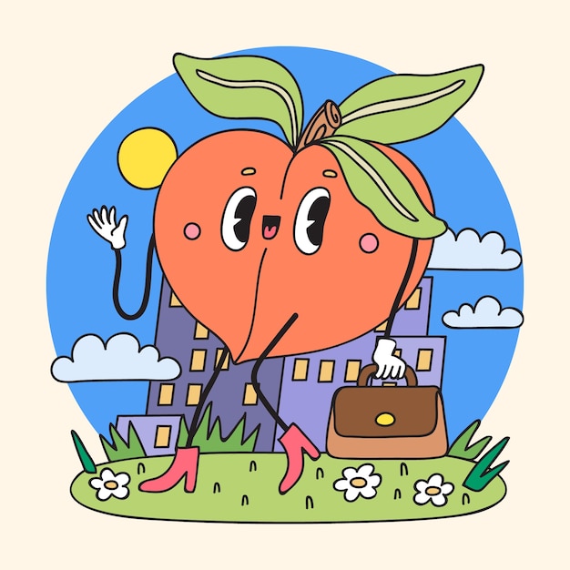 Иллюстрация мультфильма о еде