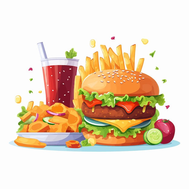 Premium Vector | Food cartoon