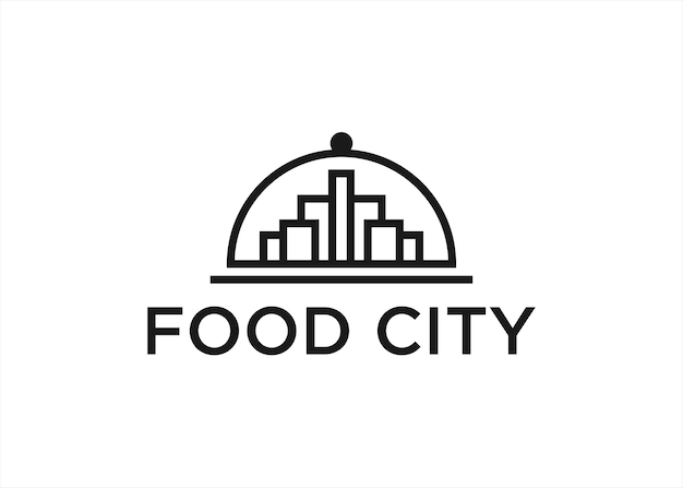 food city logo design vector illustration