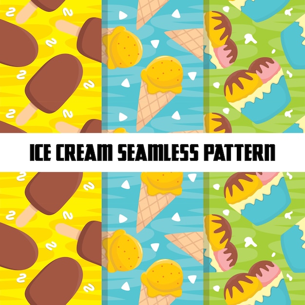 Food colorful seamless pattern