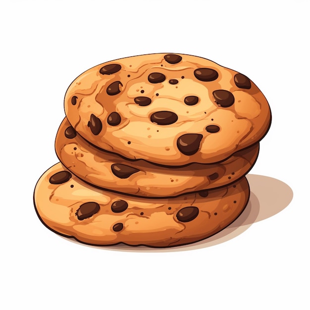 Vector food cookie sweet illustration snack vector isolated chocolate dessert bakery biscuit sug