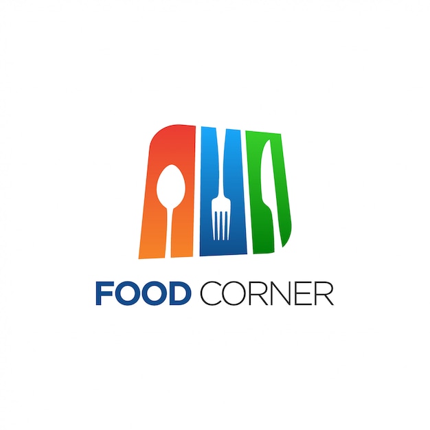 Vector food corner logo design