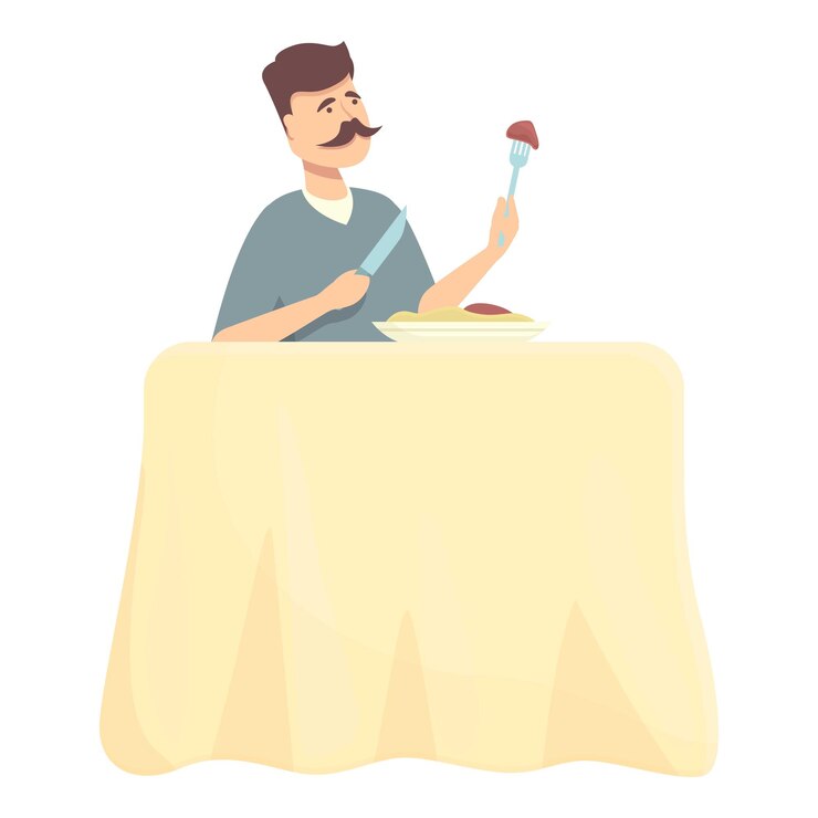 Vector food critic icon cartoon vector drink review social expert