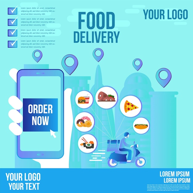 food delivery app advertisement