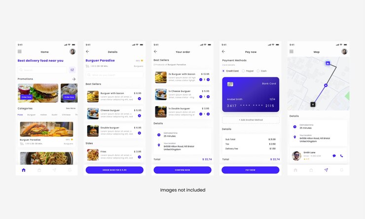 Food Delivery app and take away Ui Kit