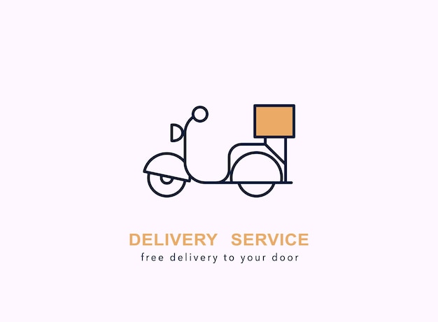 Food delivery Flat design modern vector illustration concept