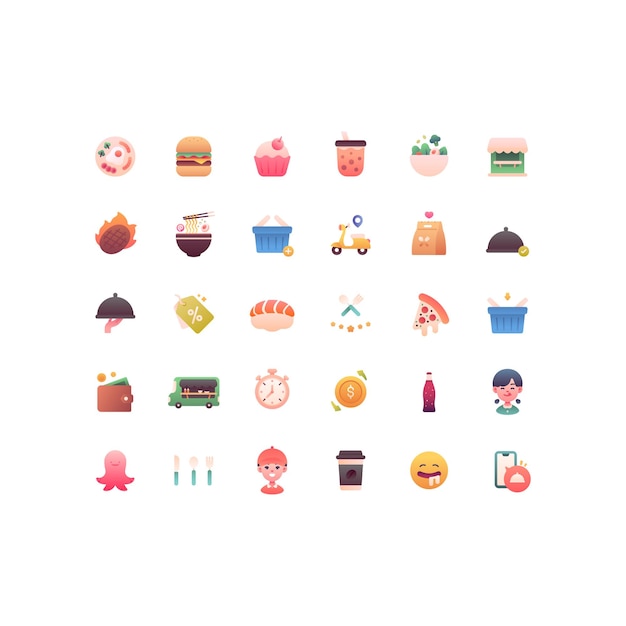 Food Delivery Icons