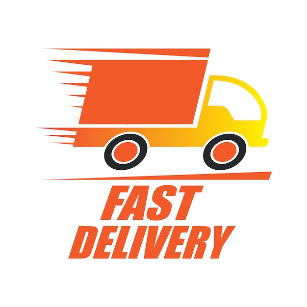 Food delivery logo with truck design