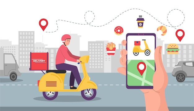 Food delivery service concept