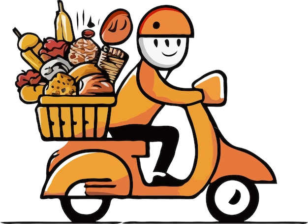 Food delivery service logo