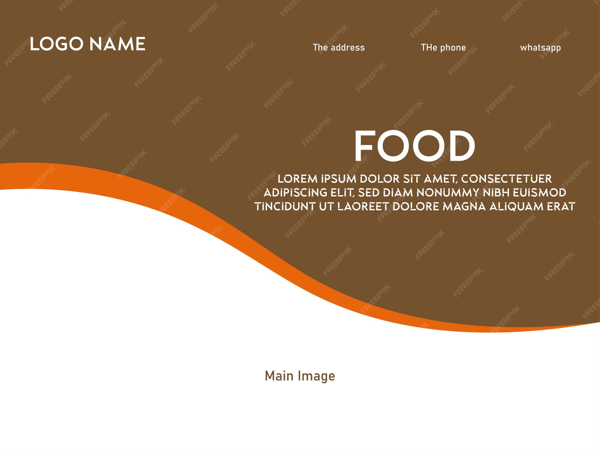 Premium Vector | Food design background
